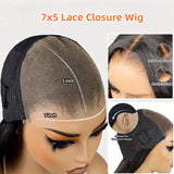 9x6/7x5 Closure Pre-Cut HD Swiss Lace Lace Upgraded Hairline Glueless Wig - Burmese Curly