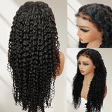【Upgraded】PreCut 4-Line Invisible Strap 360 HD Lace Wig - Jerry Curlly with 4C Kinky Edge
