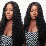 Remy Hair High Quality 5x5 HD Lace Closure Raw Hair Wig - Deep Wave