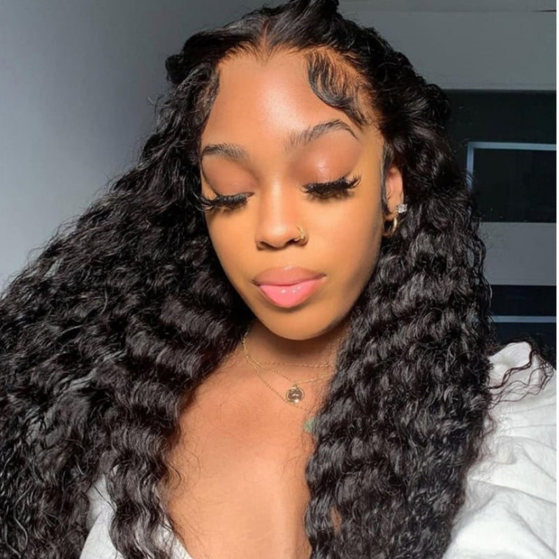"LAGOS" M-Shaped HAIRLINE 360 HD Lace Invisible Strap Wig - Deep Wave