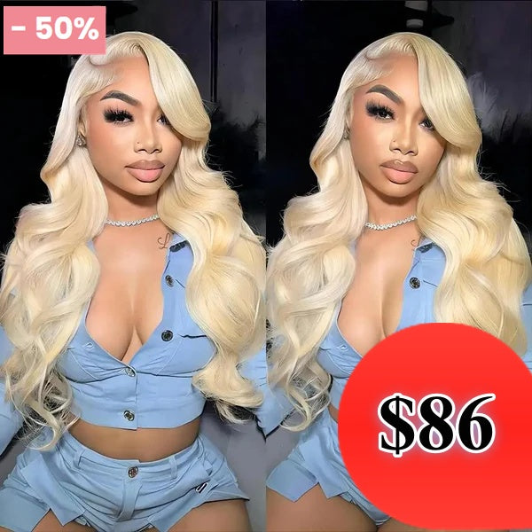 Half Price /// 13x4/13x6 Transparent Lace Front 613 Blonde Lace Front Wig - Body Wave