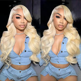 [50% OFF]HALF PRICE /// 13x4/13x6 Transparent Lace Front 613 Blonde Lace Front Wig - Body Wave