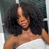 9x6/7x5 Closure Pre-Cut HD Swiss Lace Lace Upgraded Hairline Glueless Wig - Afro Kinky Curly