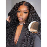 9x6/7x5 Closure Pre-Cut HD Swiss Lace Lace Upgraded Hairline Glueless Wig - Deep Wave
