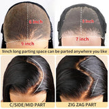 9x6/7x5 Closure Pre-Cut HD Swiss Lace Lace Upgraded Hairline Glueless Wig - Afro Kinky Curly