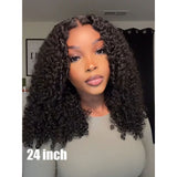 9x6/7x5 Closure Pre-Cut HD Swiss Lace Lace Upgraded Hairline Glueless Wig - Curly