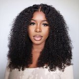 9x6/7x5 Closure Pre-Cut HD Swiss Lace Lace Upgraded Hairline Glueless Wig - Afro Kinky Curly