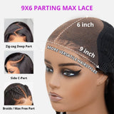 9x6/7x5 Closure Pre-Cut HD Swiss Lace Lace Upgraded Hairline Glueless Wig - Afro Kinky Curly