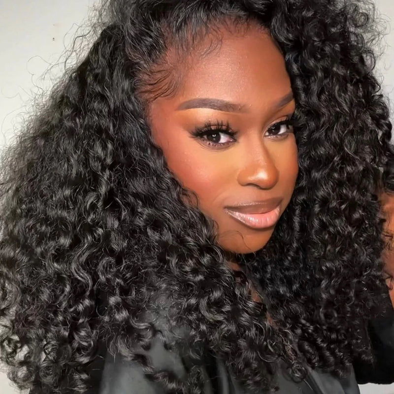 Bye~Bye~KNOTS HD Lace 13x6 Fitted Cap Ear Tap Wig - Deep Curly