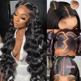 9x6/7x5 Closure Pre-Cut HD Swiss Lace Lace Upgraded Hairline Glueless Wig - Body Wave