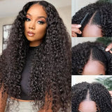 Upgraded EasiContour V-Part Glueless Wig With New Drawstring - Curly