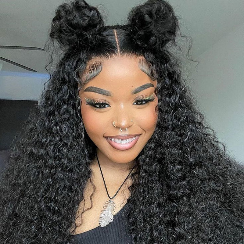 Bye~Bye~KNOTS FULL LACE HD LACE HUMAN HAIR WIG - CURLY