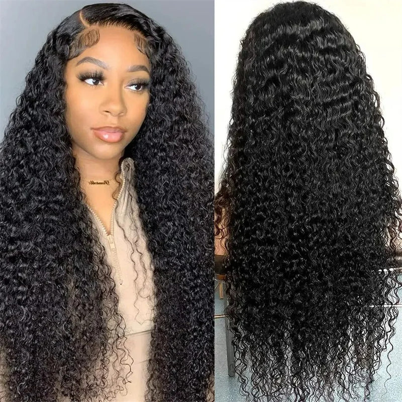 Bye~Bye~KNOTS HD Swiss Lace 13x4 Full Frontal Pre-plucked Hairline Wig - Curly