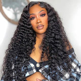 Bye~Bye~KNOTS HD Swiss Lace 13x4 Full Frontal Pre-plucked Hairline Wig - Deep Wave