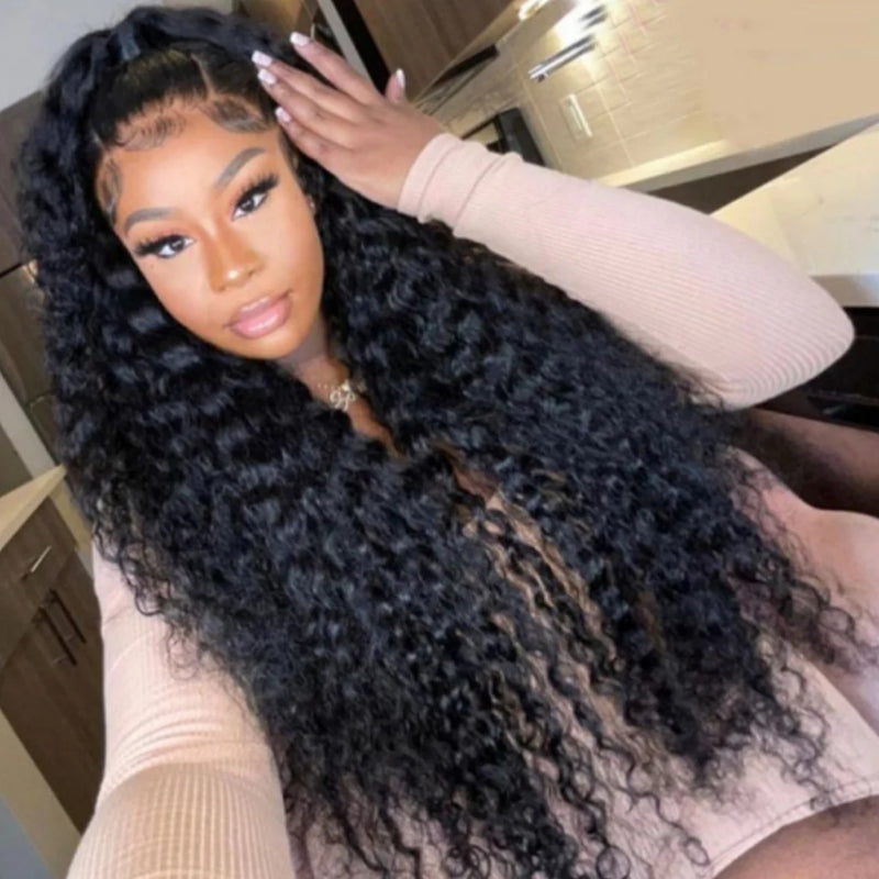 “Whole Air Cap” 5x5 /13x6  Fitted Bye~Bye~KNOTS HD Lac Wig - Deep Wave