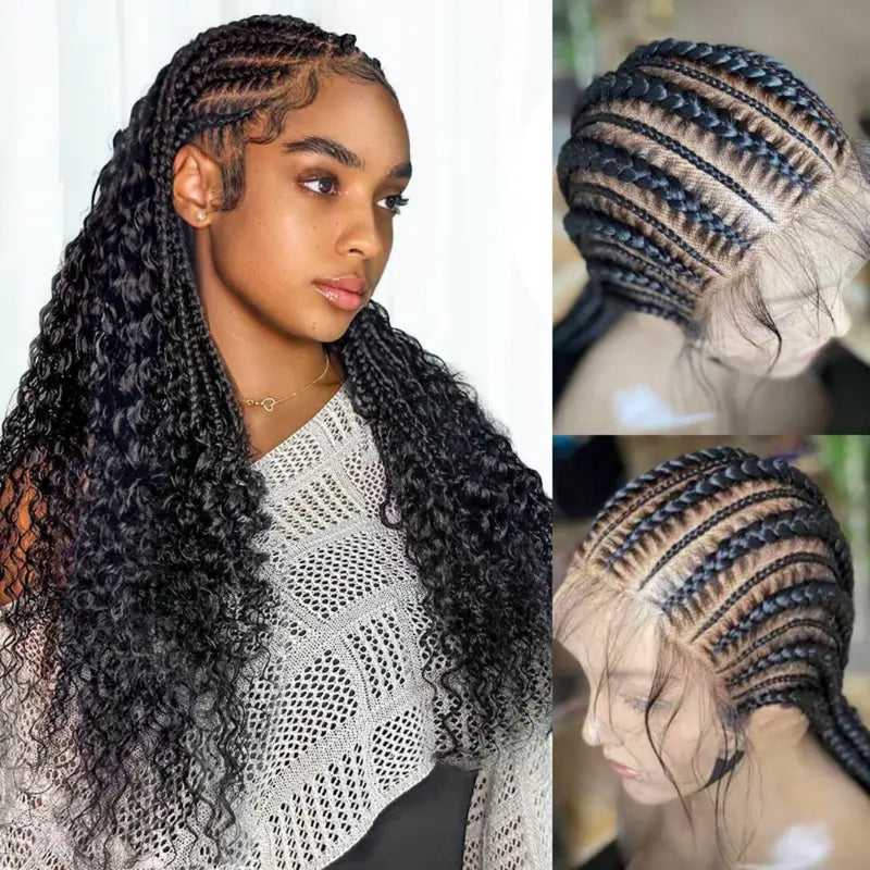 WHOLE LACE NO MESH HD LACE HUMAN HAIR WIG WITH Invisible Strap - Deep Wave