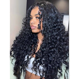 "370 Fitted Cap" HD LACE FRONT WIG WITH Invisible Strap - Spanish Crimped Loose Wave Curl