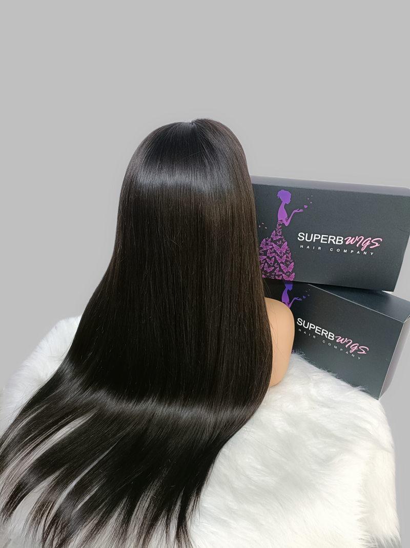 VIETNAMESE 5x5 HD Swiss Lace Pre-plucked 180%200%250% Closure Wig - Straight