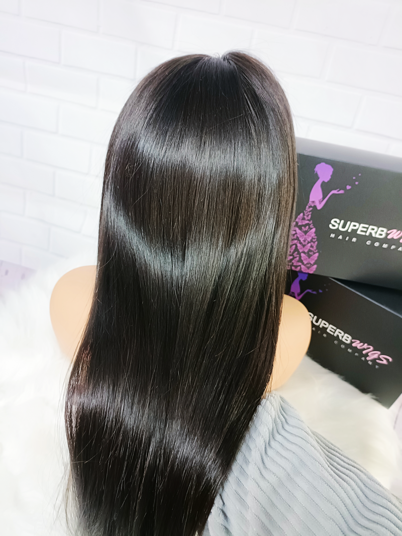 VIETNAMESE 5x5 HD Swiss Lace Pre-plucked 180%200%250% Closure Wig - Straight