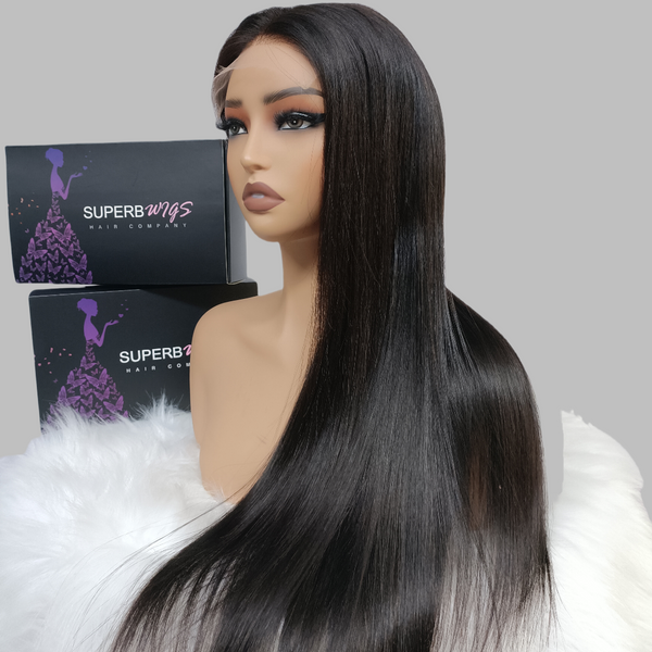 VIETNAMESE 5x5 HD Swiss Lace Pre-plucked 180%200%250% Closure Wig - Straight