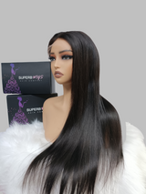 VIETNAMESE 5x5 HD Swiss Lace Pre-plucked 180%200%250% Closure Wig - Straight