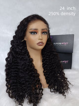 13x6 HD Swiss Lace Upgraded Hairline Pre-plucked 150%180%250% Wig - Burmese Curly