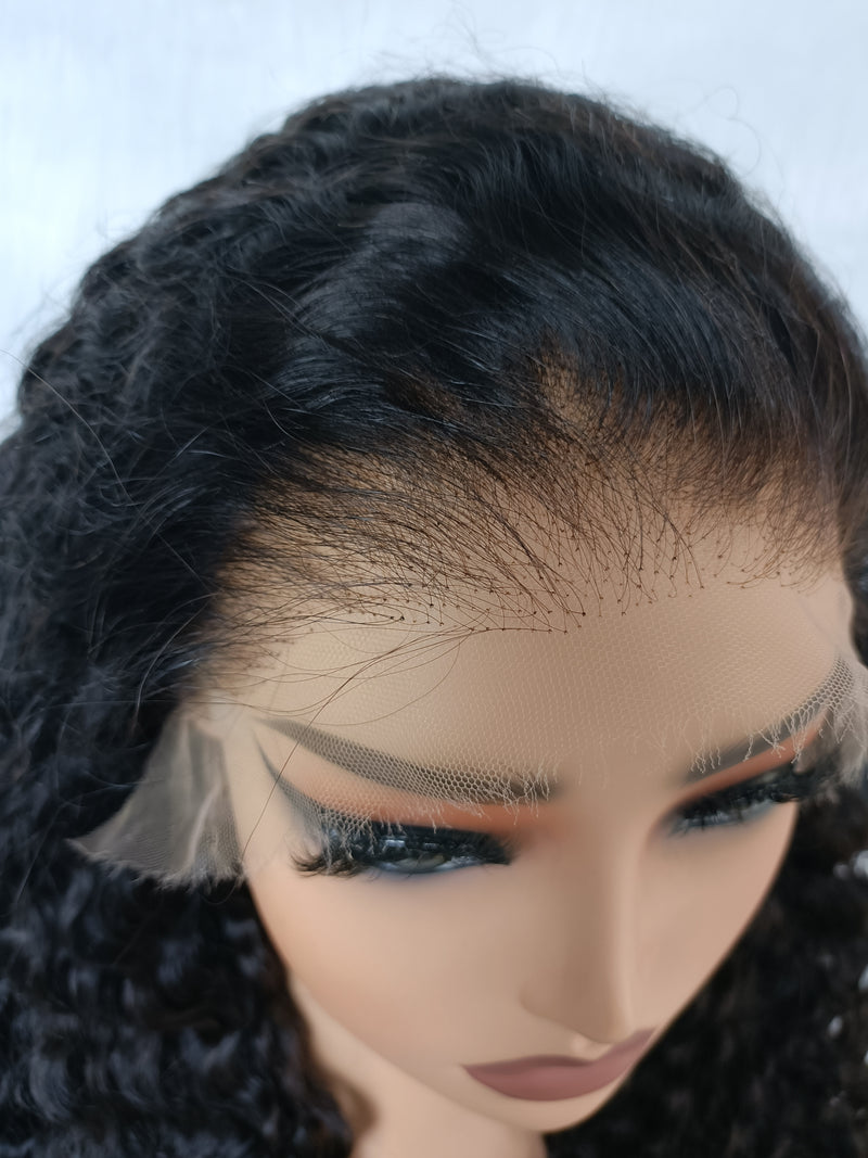 13x6 HD Swiss Lace Upgraded Hairline Pre-plucked 150%180%250% Wig - Burmese Curly