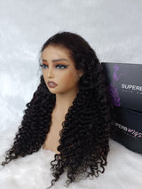 13x6 HD Swiss Lace Upgraded Hairline Pre-plucked 150%180%250% Wig - Burmese Curly