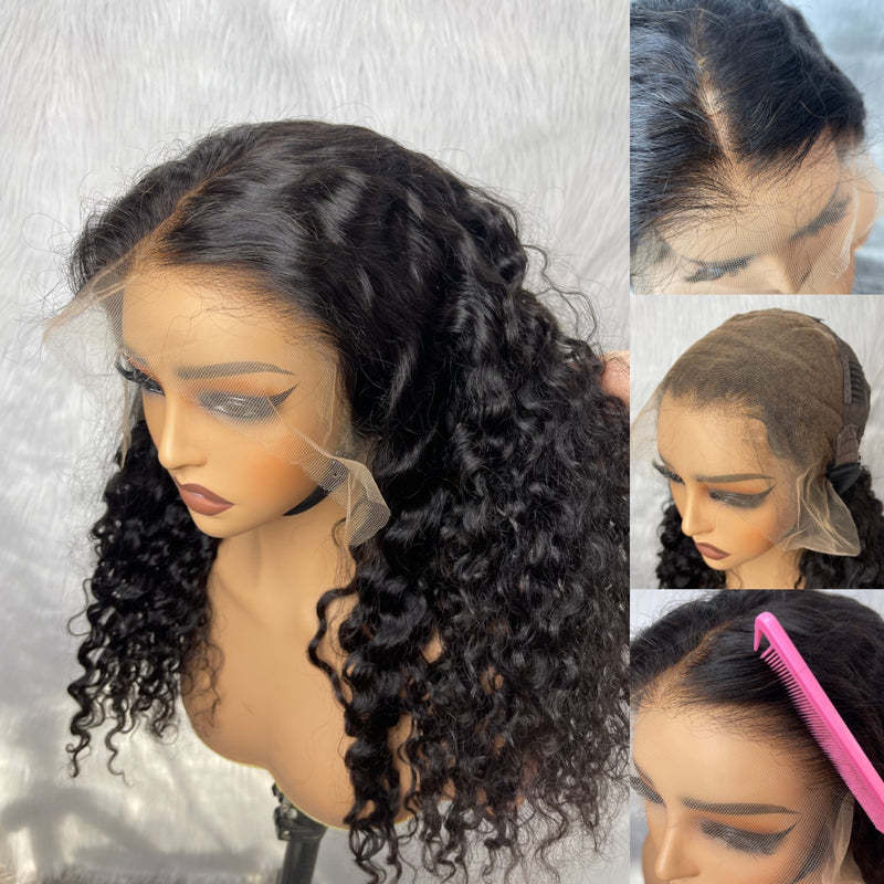 【Solo-Piece】"BYEBYE KNOTS" 13x6 Full Frontal HD Lace Upgraded Preplucked 20inch 250%Wig - Loose Curl