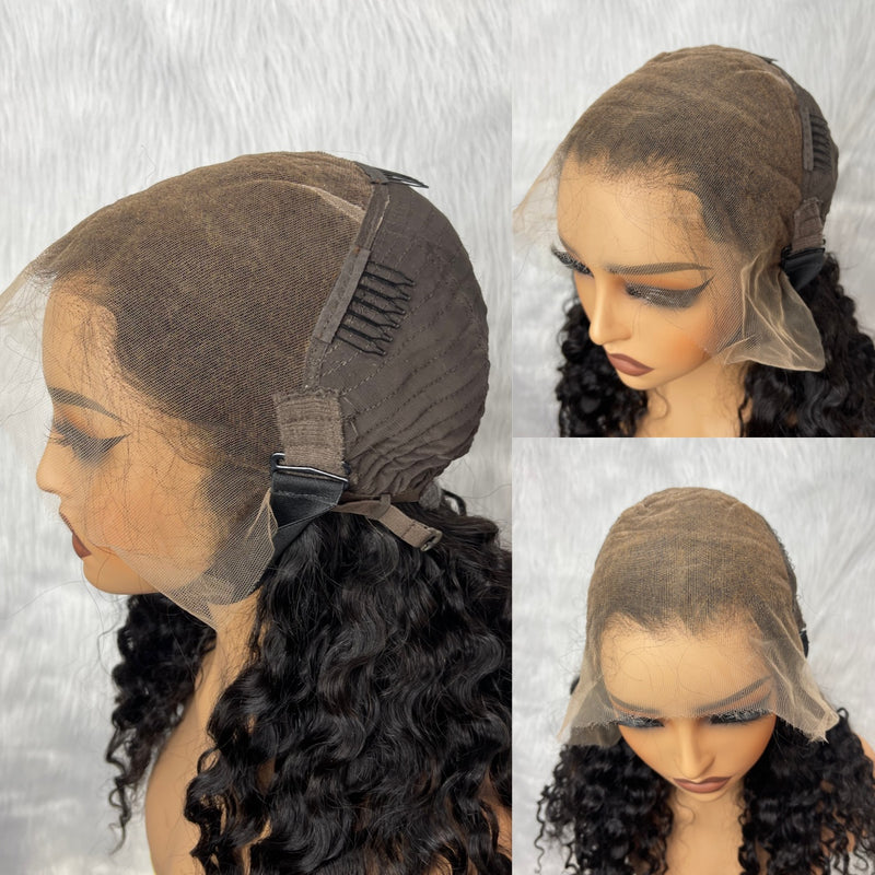 【Solo-Piece】"BYEBYE KNOTS" 13x6 Full Frontal HD Lace Upgraded Preplucked 20inch 250%Wig - Loose Curl