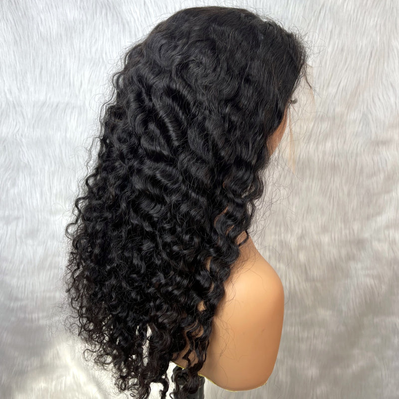 【Solo-Piece】"BYEBYE KNOTS" 13x6 Full Frontal HD Lace Upgraded Preplucked 20inch 250%Wig - Loose Curl