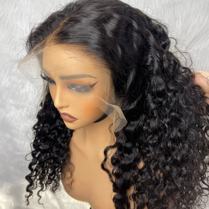【Solo-Piece】"BYEBYE KNOTS" 13x6 Full Frontal HD Lace Upgraded Preplucked 20inch 250%Wig - Loose Curl
