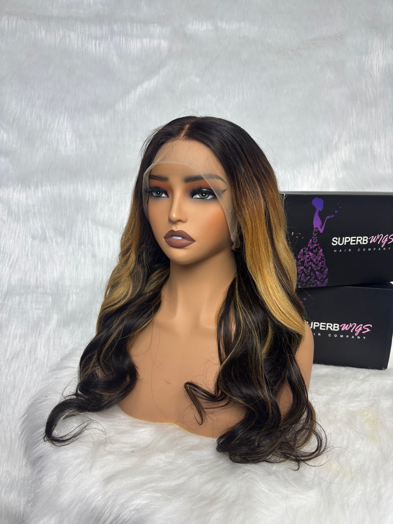 360 HD Lace Upgraded Pre-Plucked Hairline Wig with Transparent Drawstring - Body Wave Wavy