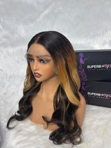 360 HD Lace Upgraded Pre-Plucked Hairline Wig with Transparent Drawstring - Body Wave Wavy