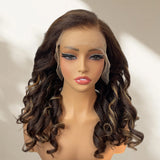 Bye~Bye~KNOTS HD Lace 13x6 Frontal Upgraded Hairline Highlight Color Wig - Kinky Wave