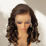 Bye~Bye~KNOTS HD Lace 13x6 Frontal Upgraded Hairline Highlight Color Wig - Kinky Wave