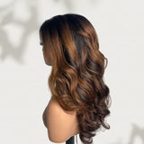 Bye~Bye~KNOTS HD Lace 13x6 Frontal Upgraded Hairline Highlight Color Wig - Yaki Wave