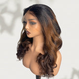 Bye~Bye~KNOTS HD Lace 13x6 Frontal Upgraded Hairline Highlight Color Wig - Yaki Wave