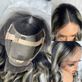 【Solo-Piece】13x6 Transparent Lace Preplucked 26inch 150%Highlight Color Wig - Body Wave Wavy
