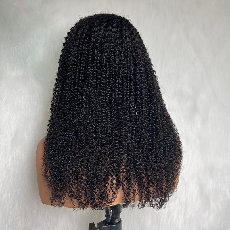 【Solo-Piece】Whole Lace No Mesh HD Lace 20inch 150% Wig - Kinky Curly