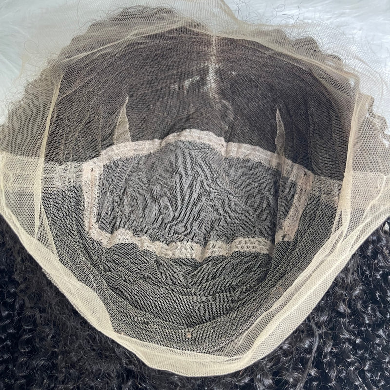 【Solo-Piece】Whole Lace No Mesh HD Lace 20inch 150% Wig - Kinky Curly