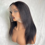 【Solo-Piece】360 Transparent Lace Preplucked 16inch 150% Wig - Yaki Straight