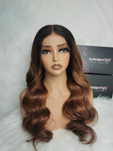 13x6 HD Swiss Lace Front LAGOS HAIRLINE Ombre Color Wig - Body Wave