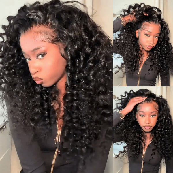 360 HD LACE FRONT WIG WITH Invisible Strap - Spanish Bouncy Curl
