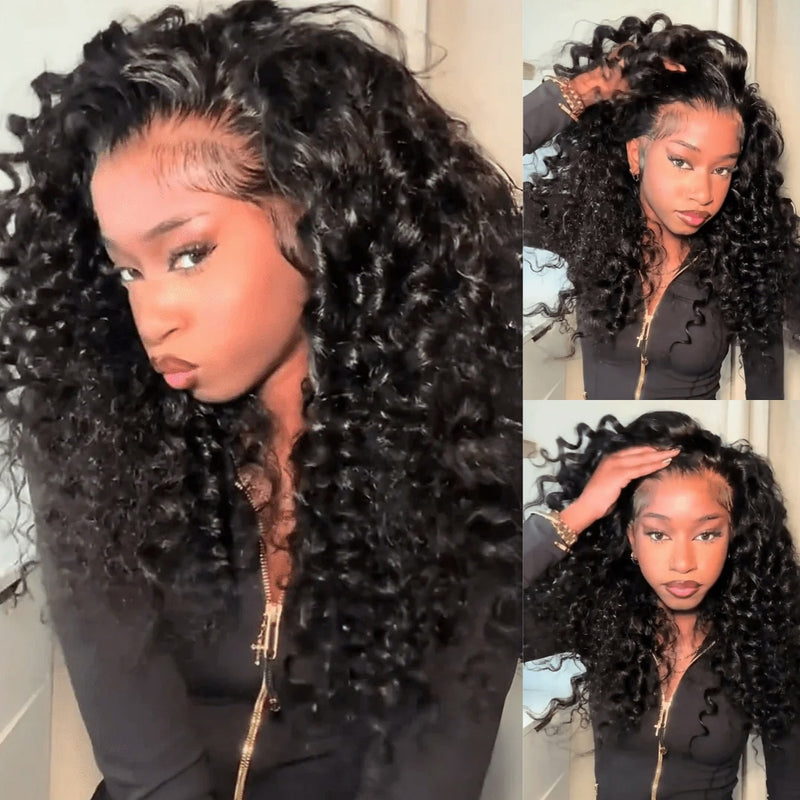 360 HD LACE FRONT WIG WITH Invisible Strap - Spanish Bouncy Curl