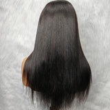 【Solo-Piece】"BYEBYE KNOTS" 13x6 Full Frontal HD Lace Upgraded Preplucked 14inch 130%Wig - Light Yaki Straight