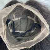 【Solo-Piece】Whole Lace No Mesh Transparent Lace 22inch 150% Wig - Kinky Straight