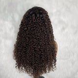 【Solo-Piece】13x6 HD Lace LAGOS Hairline 22inch 250% Ombre Brown Wig - Deep Curly