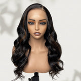 "370 Fitted Cap" HD LACE FRONT Highlight Color WIG WITH Invisible Strap - Body Wavy