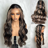 13x6 HD Lace Upgraded Pre-plucked 150%180%250% Highlight Color Wig - Body Wave